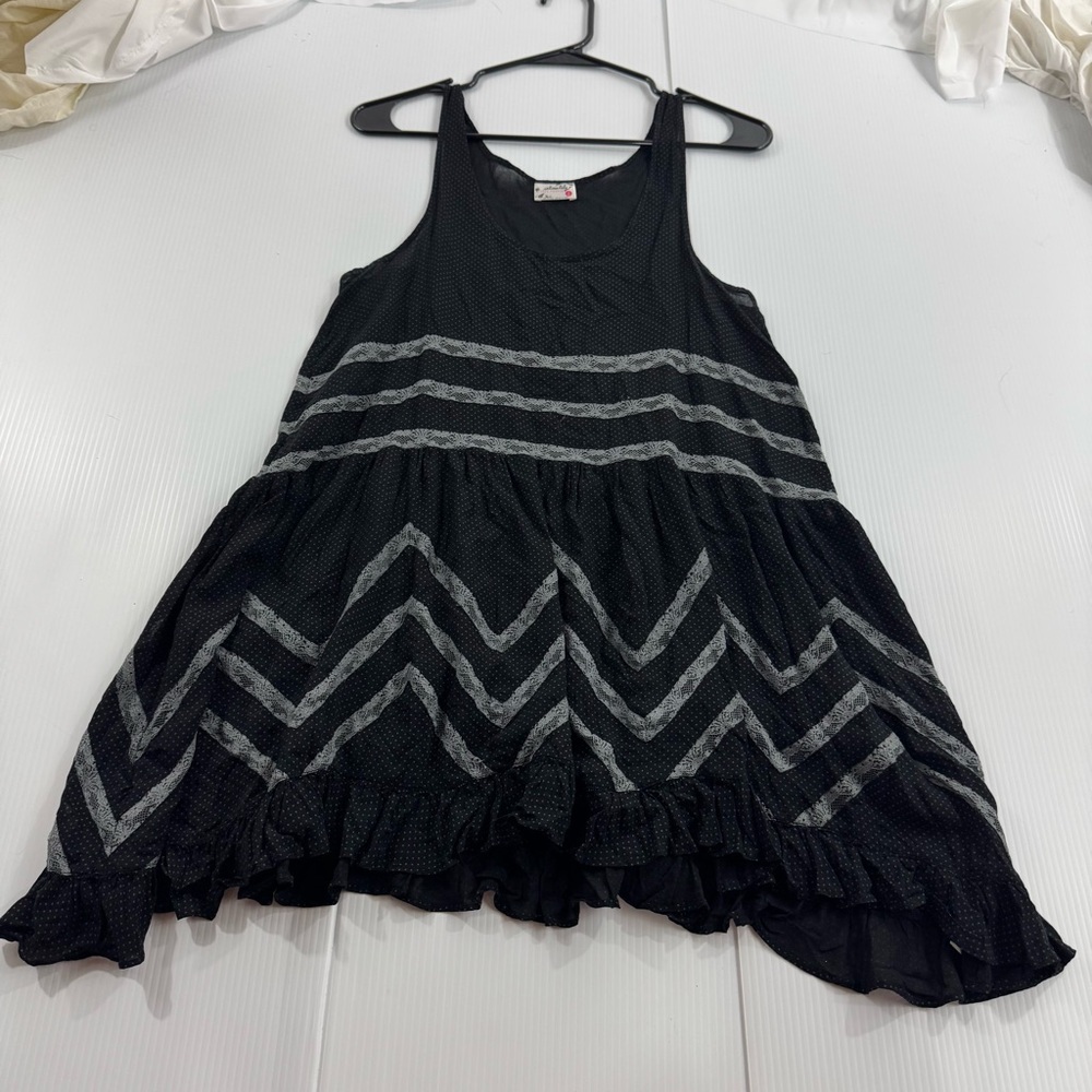 423. Women’s Free People‎ Black Polka Dot Dress (S)